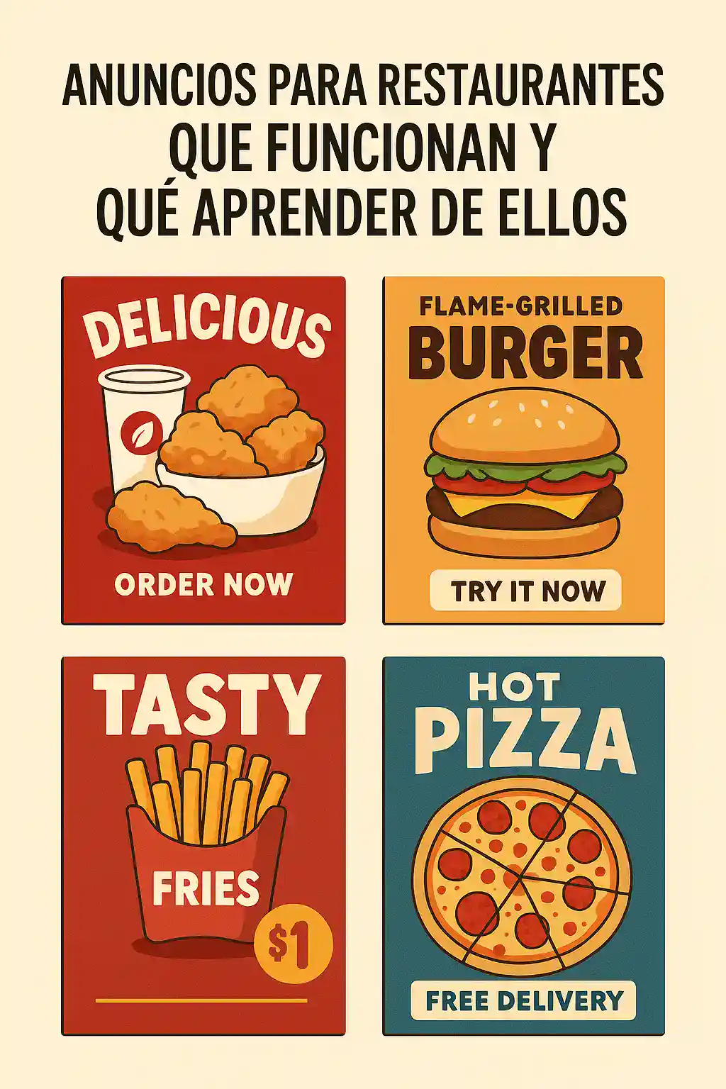 Anuncios para restaurantes que funcionan