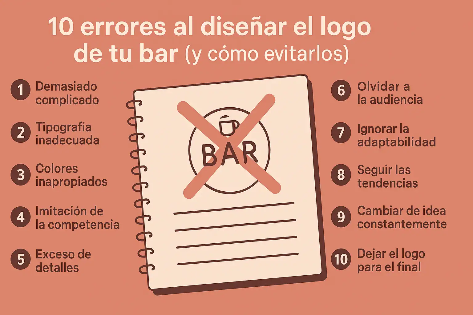 Logos de bares creativos: evita estos 10 errores